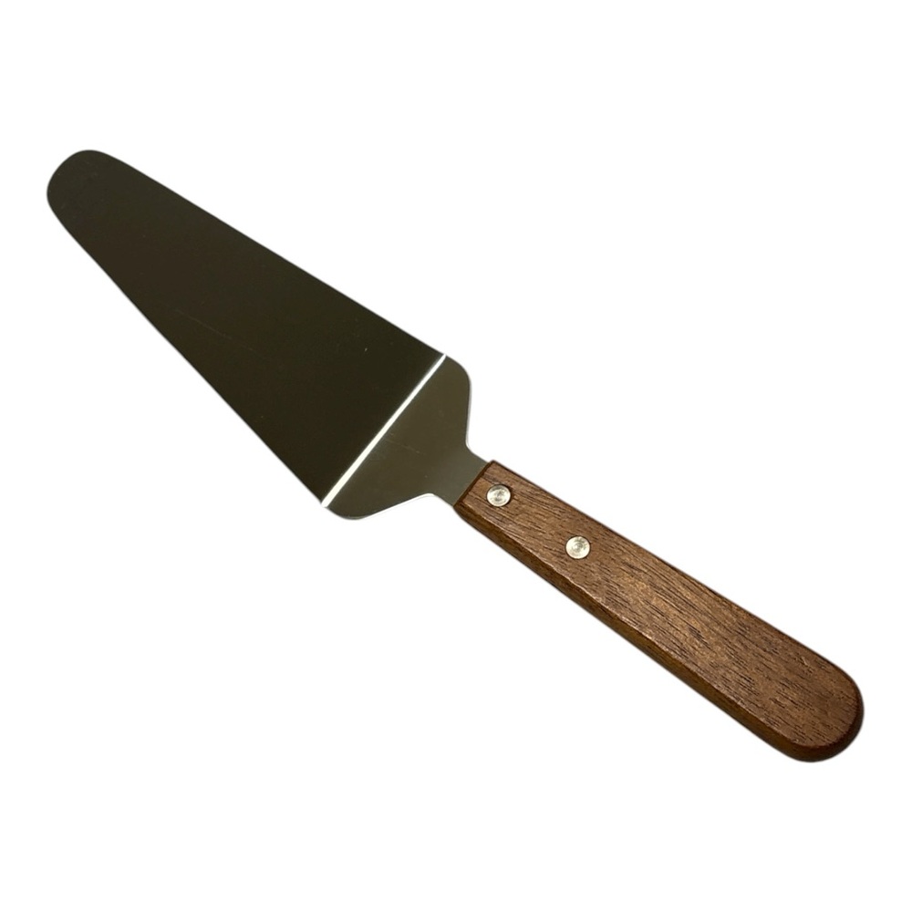Stainless Steel Pie / Cake Server with Wooden Handle